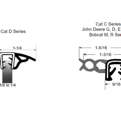 john deere skid steer window seal